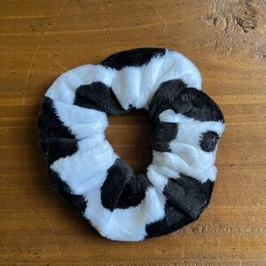 Handmade Soft Cow Print Hair Scrunchie